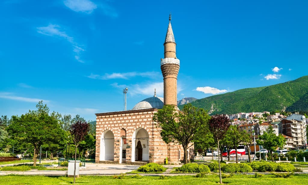 Bursa'da kurumsal fabrika tesis aerial drone fotoğrafı